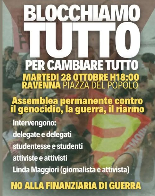 BLOCCHIAMO TUTTO PER CAMBIARE TUTTO