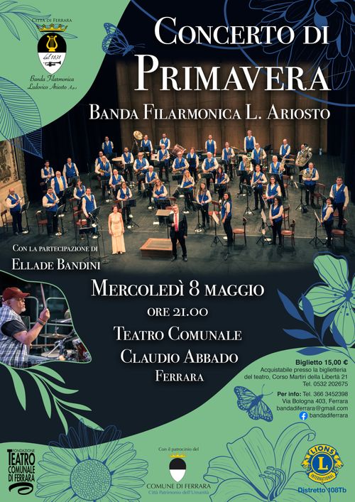 Concerto di Prinavera Banda Filarmonica Ludovico Ariosto