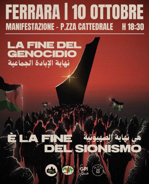 La fine del genocidio è la fine del sionismo
