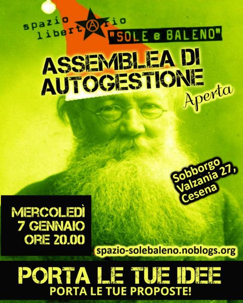 Assemblea di autogestione - 7 Gennaio