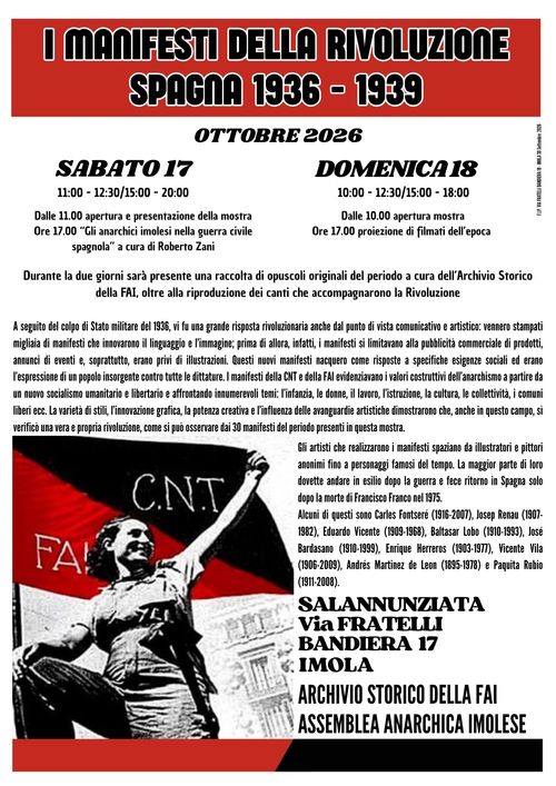  MANIFESTI DELLA RIVOLUZIONE  SPAGNA 1936-1939