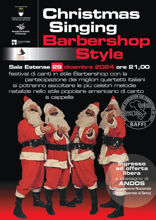 Christmas Singing Barbershop Style