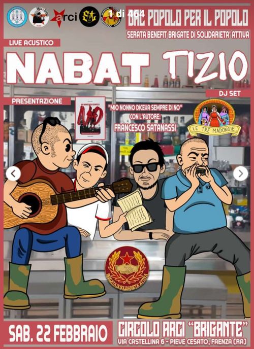 Benefit B.S.A. con Nabat/ Tizio / F.Satanassi / le 3 Madongie