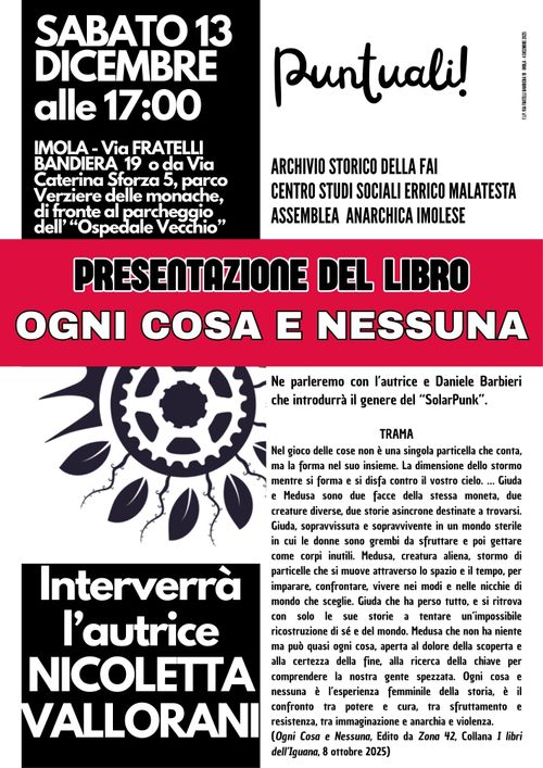 PRESENTAZIONE DEL LIBRO "OGNI COSA E NESSUNA"