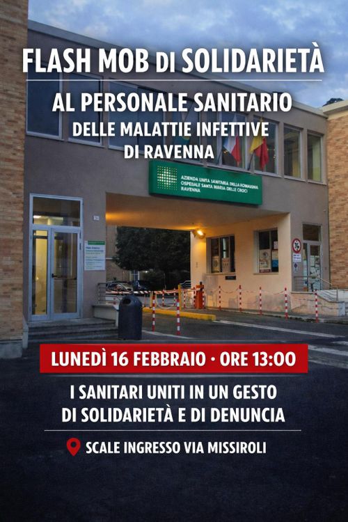 Flash mob di solidarietà al Personale Sanitario